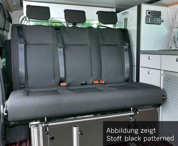 Schlafbank V3000 Gr.10 Renault Trafic.3-sitzig,Polsterstoff Kompo 2 fbg.Wärmet.